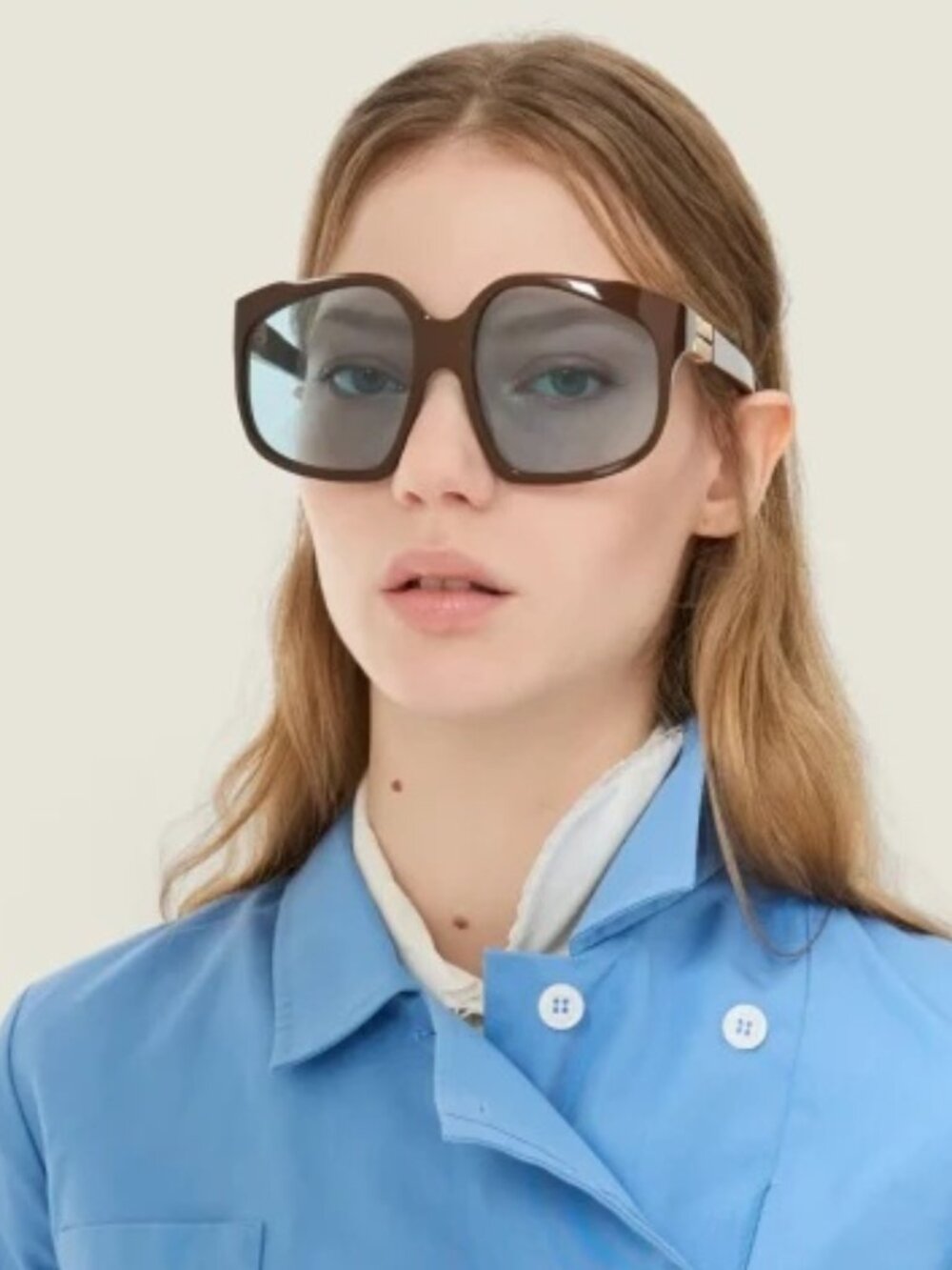 NEW MIU MIU OVERSIZED SUNGLASSES MUA07S 24D20R WOMEN MU A07S, SMU A07 EYEWEAR